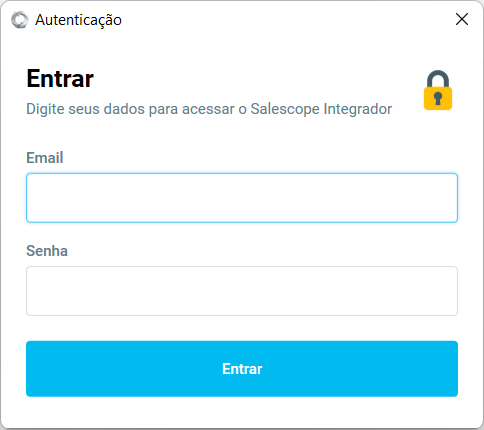 Login do Integrador